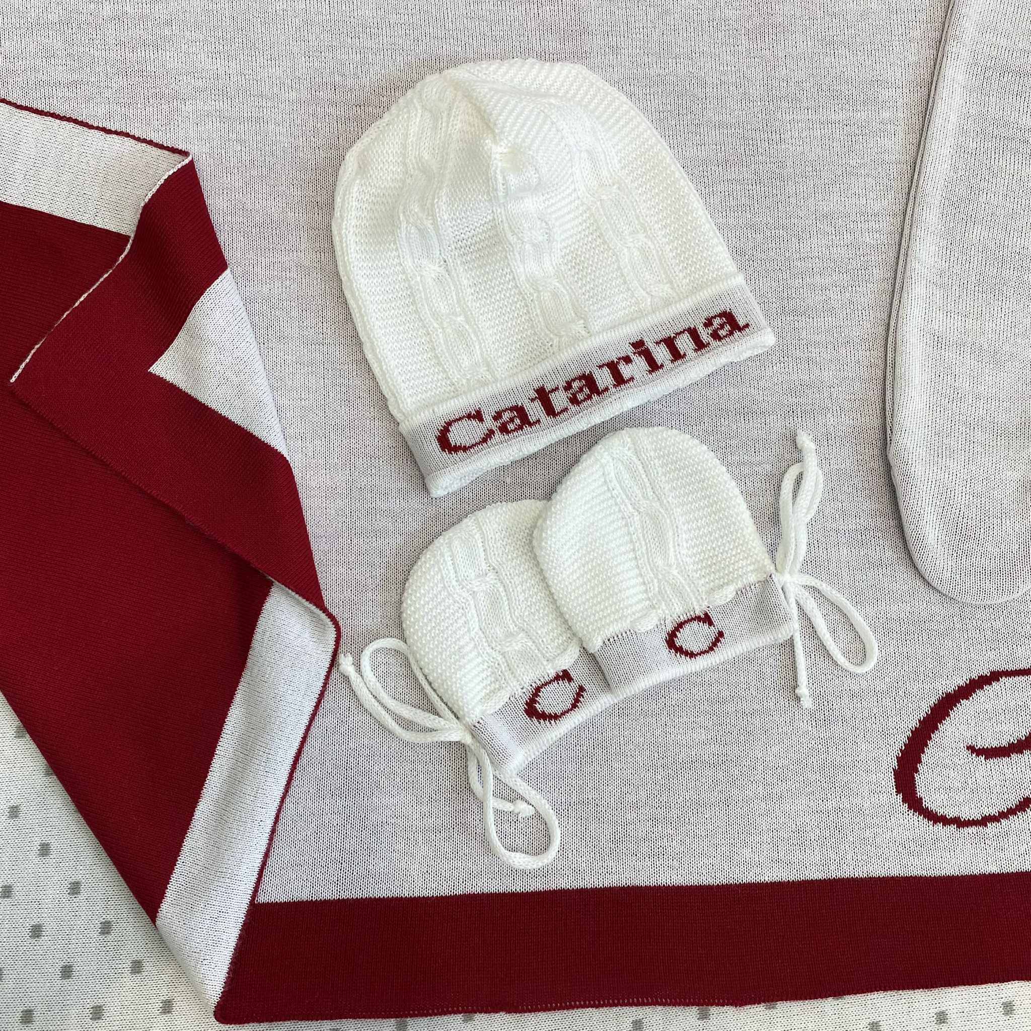 Kit Gorro e Luvas RN Personalizado com Nome - Imagem 10