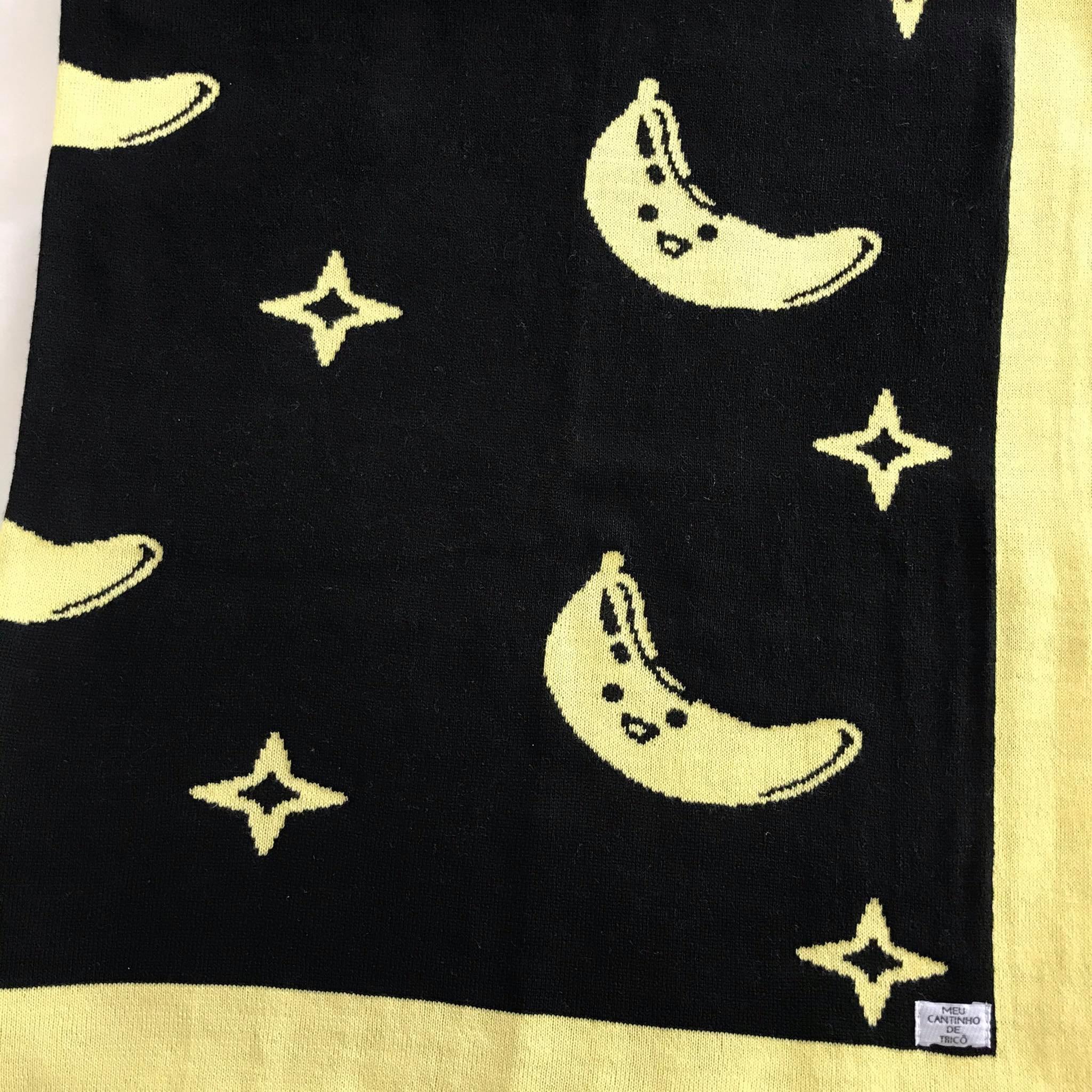 Manta Tricot Banana - Meu Cantinho de Tricô