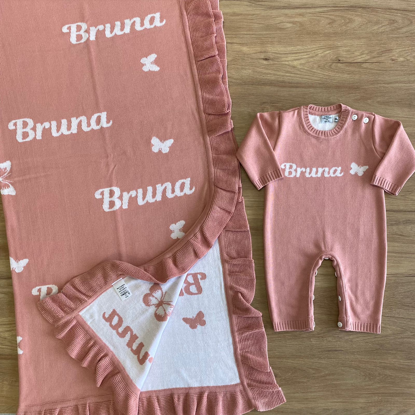 Conjunto Macacão Personalizado Manta Babado / Renda - Imagem 7