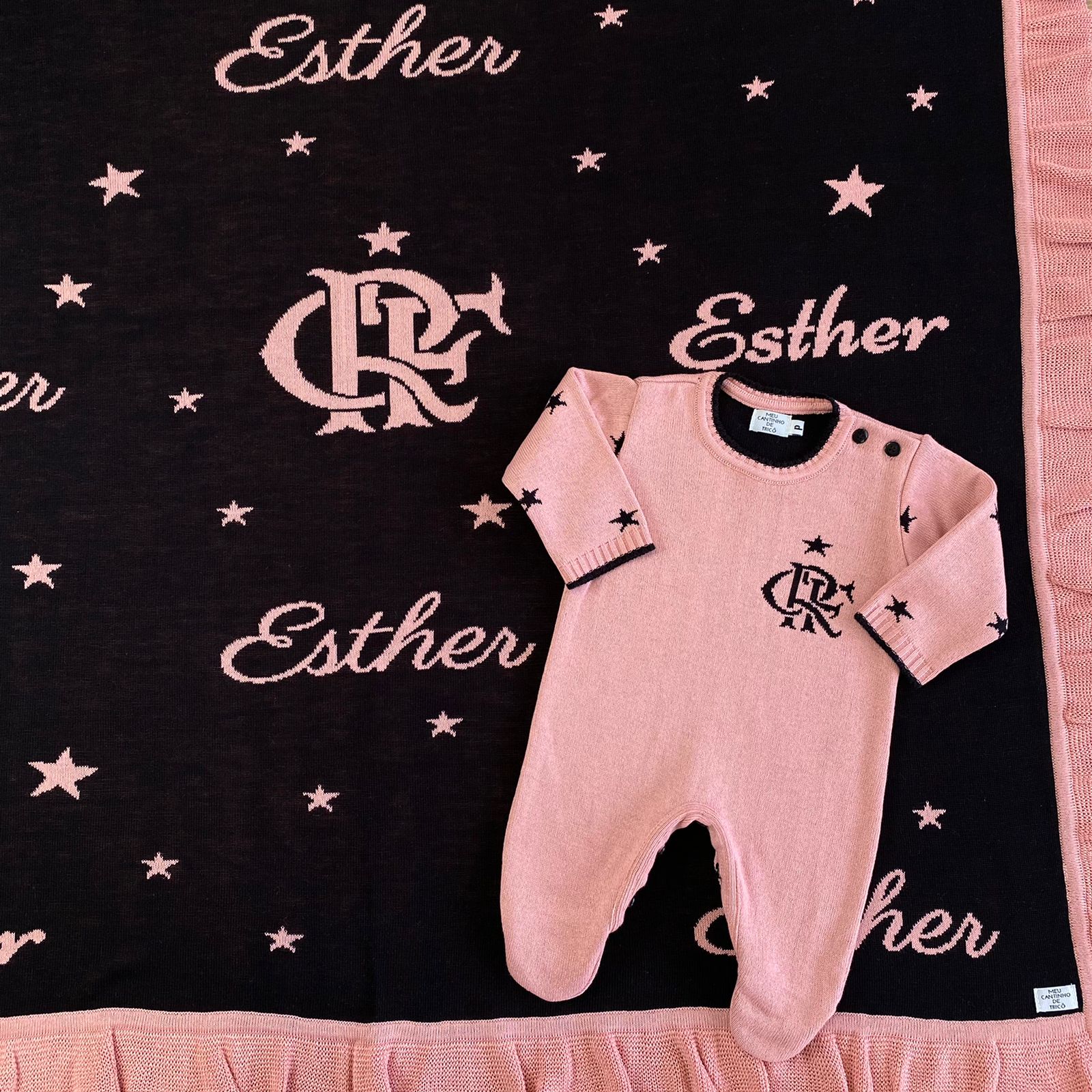 Conjunto Macacão Personalizado Manta Babado / Renda - Imagem 5