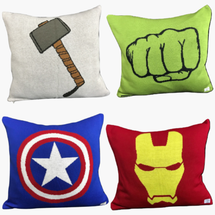 Kit Capa de Almofada Marvel - Meu Cantinho de Tricô