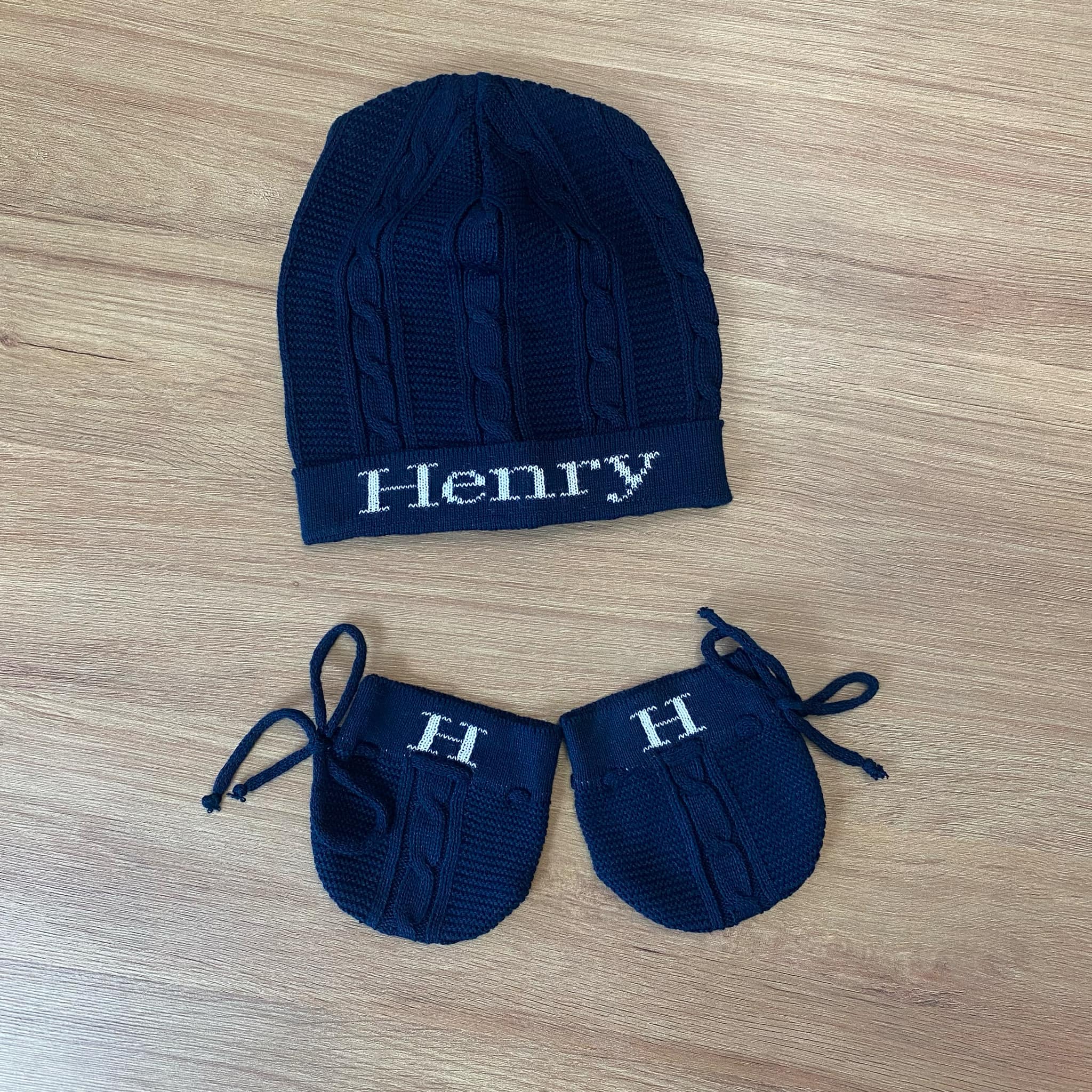 Kit Gorro e Luvas RN Personalizado com Nome - Imagem 14