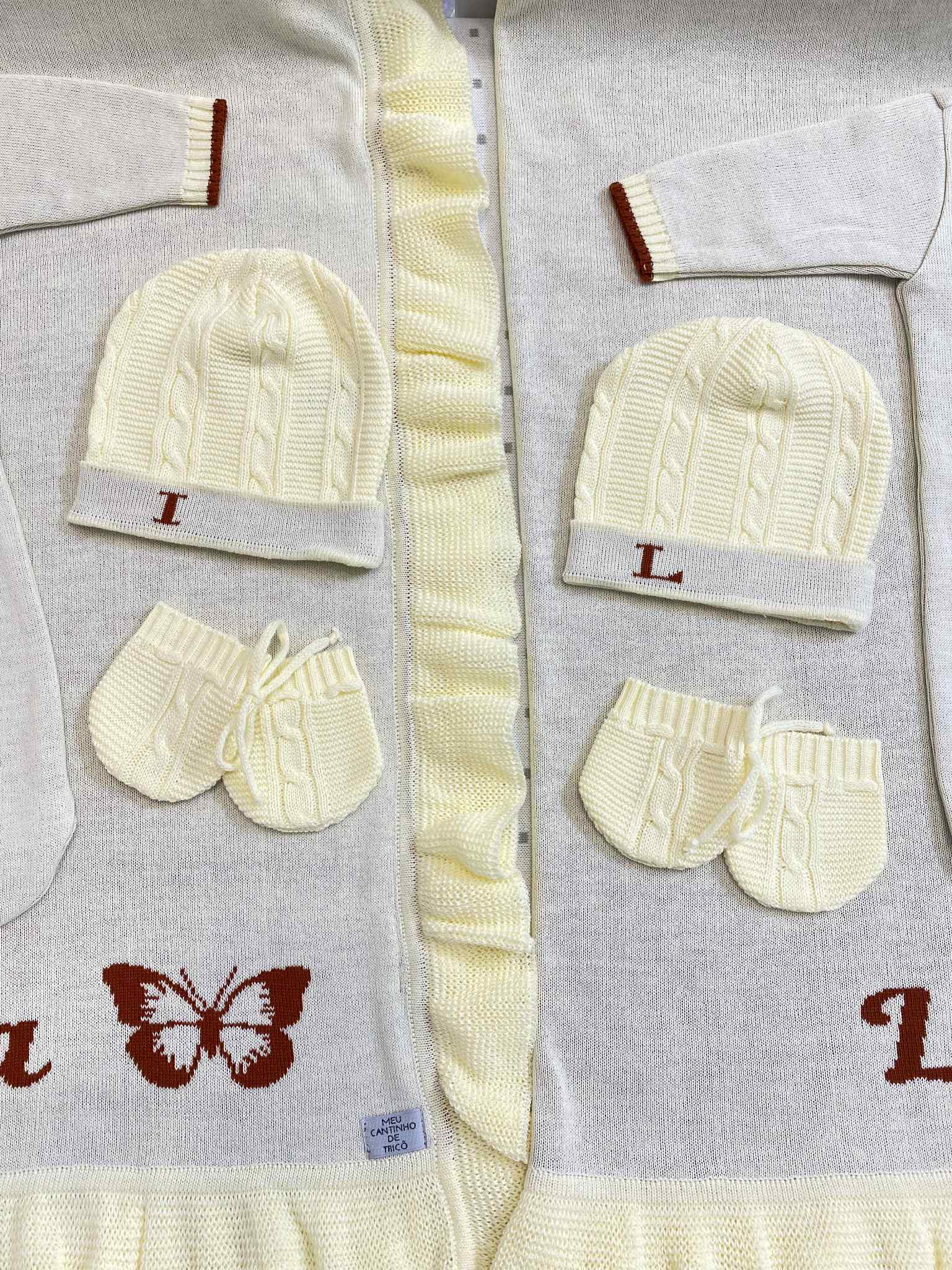 Kit Gorro e Luvas RN Personalizado com Nome - Imagem 6