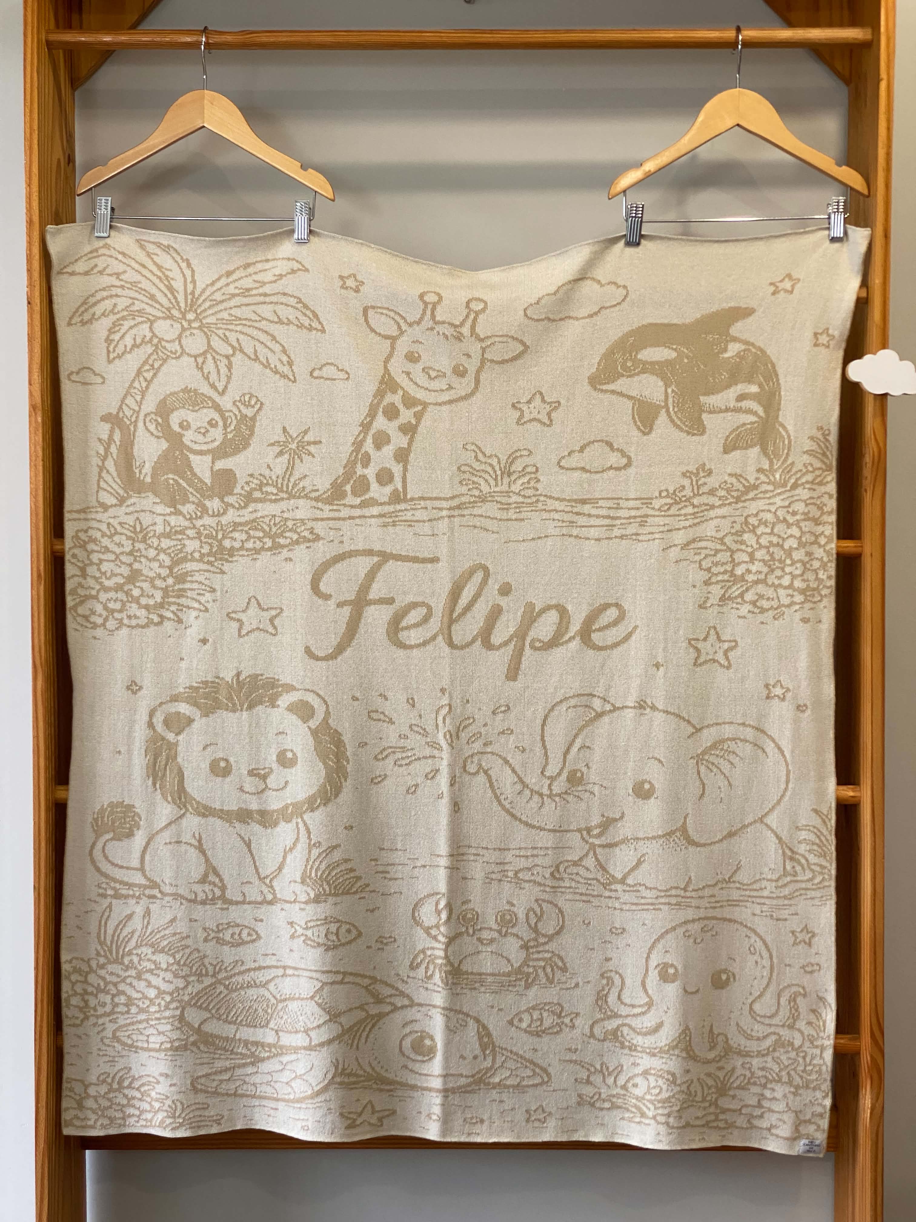 Manta Personalizada Infantil Barra