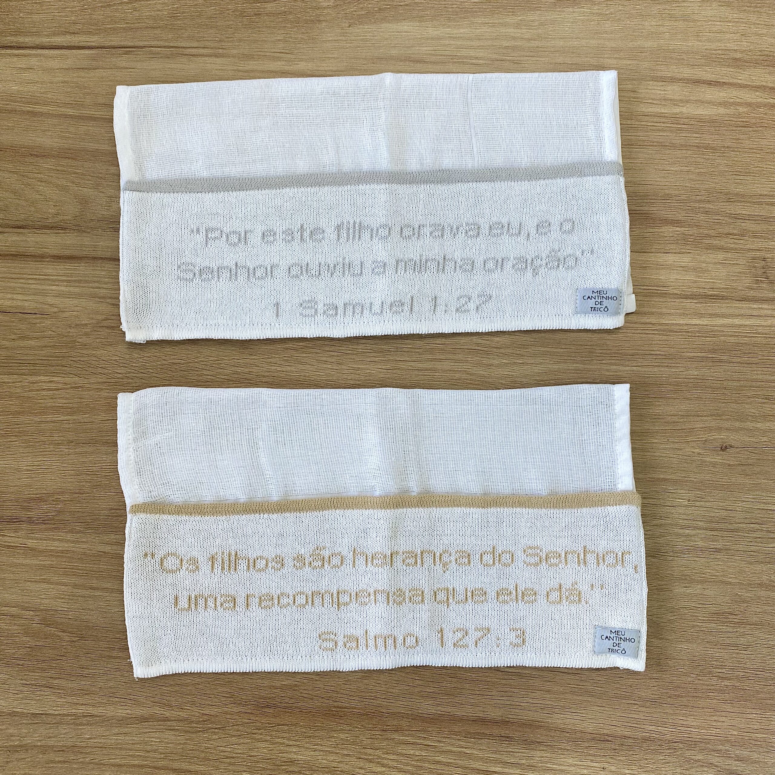 Fralda de Ombro Batizado com Oração